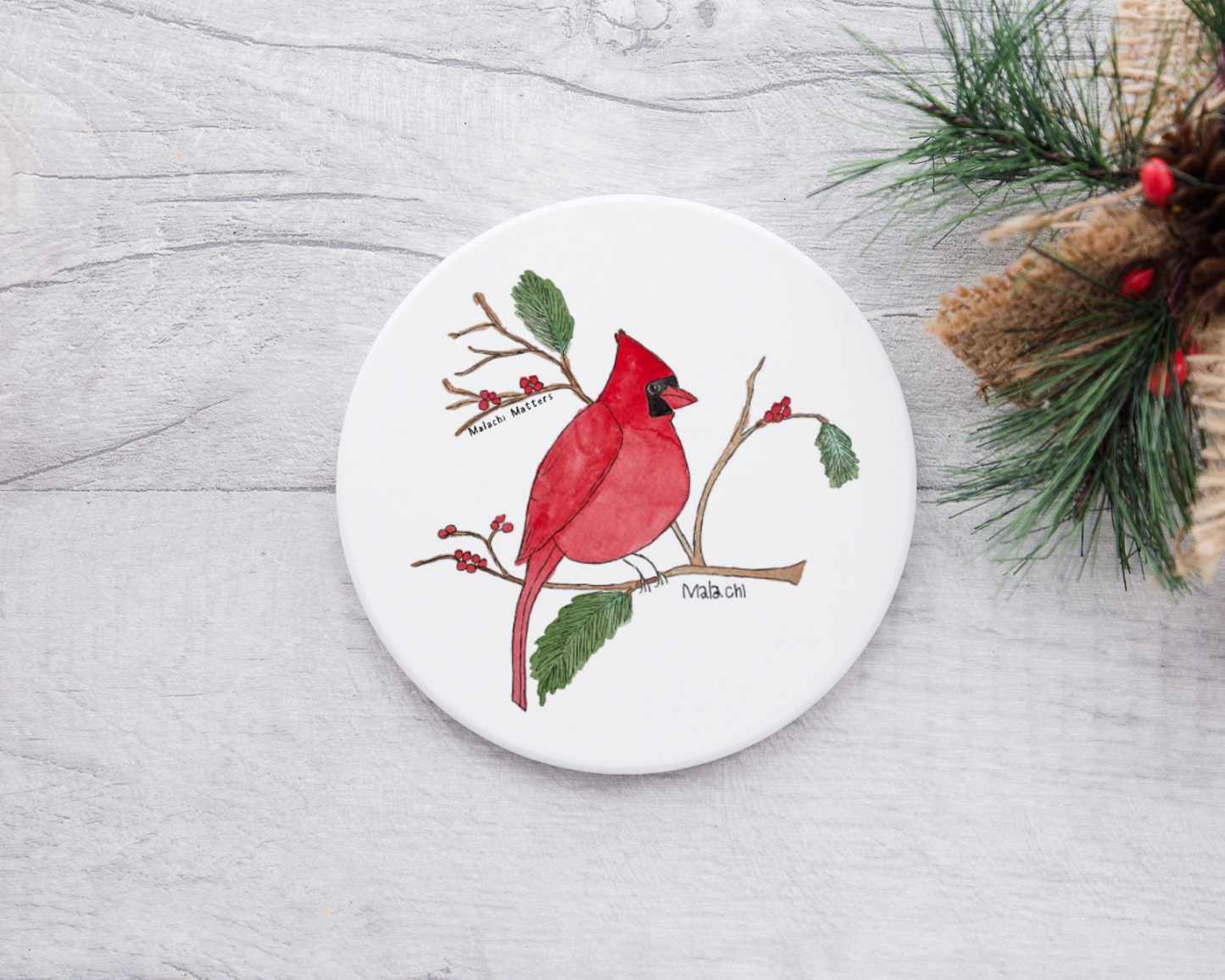 Winter Cardinal by Malachi