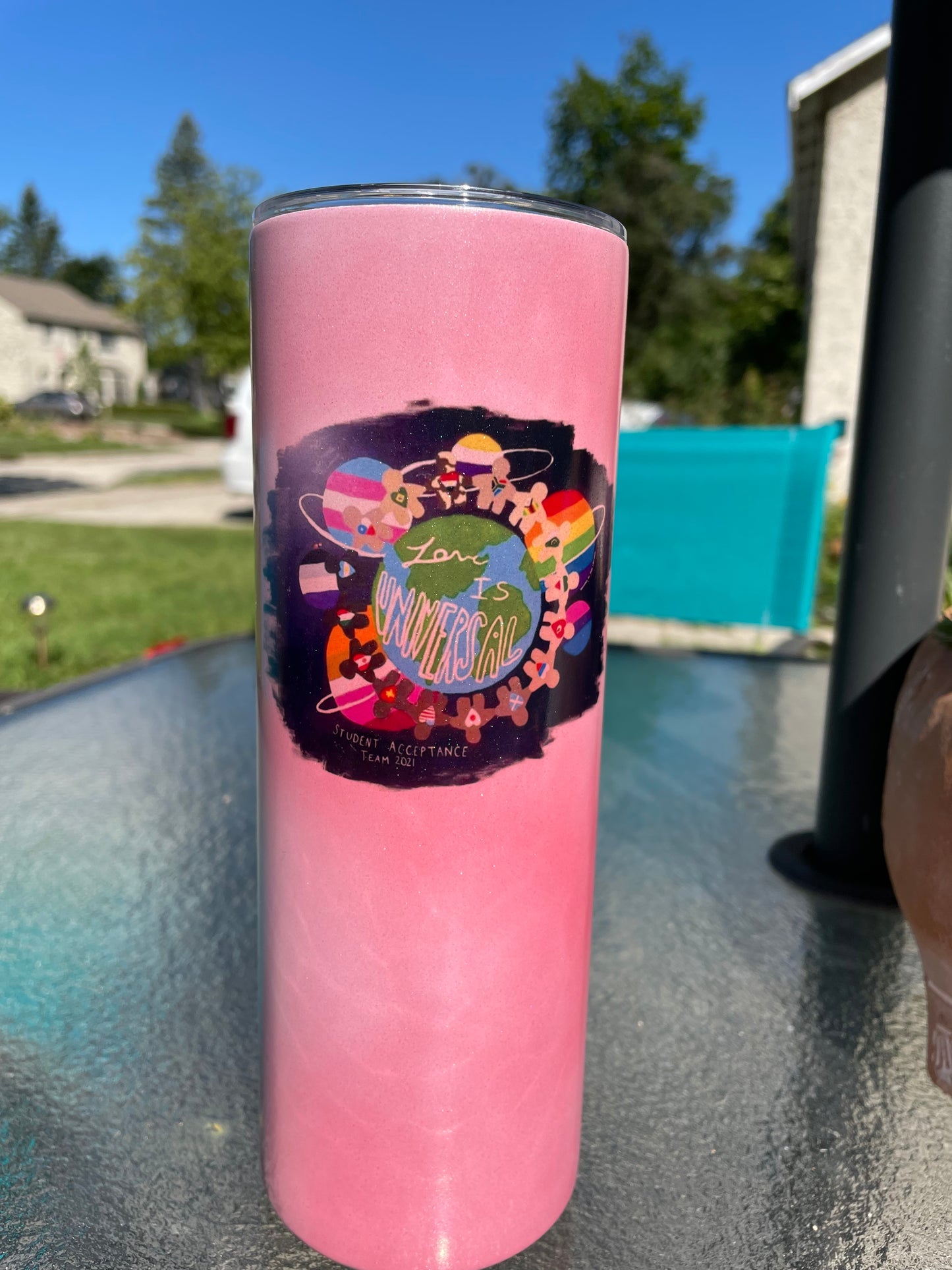 UV color changing tumbler - Pink, Blue or Purple